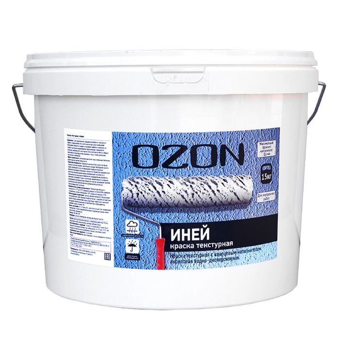 Краска текстурная OZON "Иней" ВД-АК 263М акриловая 40 кг