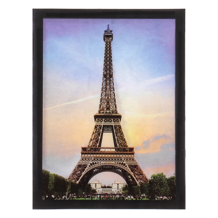 Наклейка интерьерная пластик картина "Эйфелева башня" МИКС 40,5х34,5 см