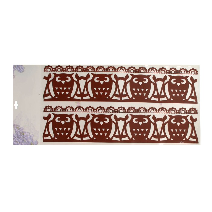 Наклейка интерьерная на стекло "Бордюр" МИКС 70х30 см