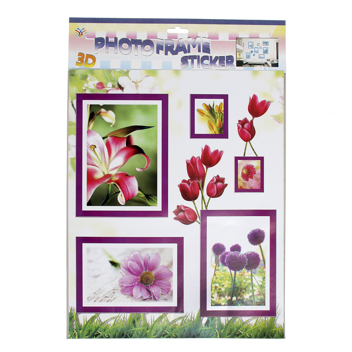 Наклейка интерьерная плоская "Романтика" МИКС 53х36 см