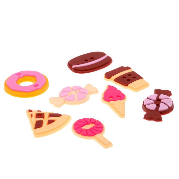 Пуговки резиновые "Сладости и радости"