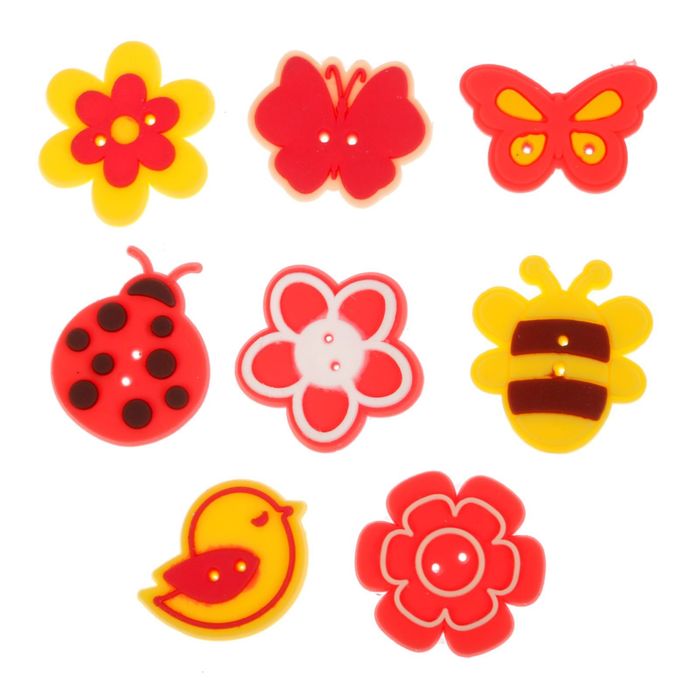 Пуговки резиновые "Летний"