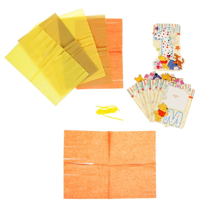 Гирлянда на ленте "Мне 1 год" Медвежонок Винни и его друзья, (+6 кисточек), дл. 150 см