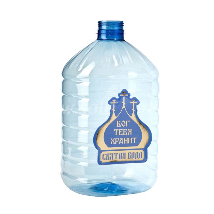 Наклейка "Святая вода" (купола), 10 х 12 см