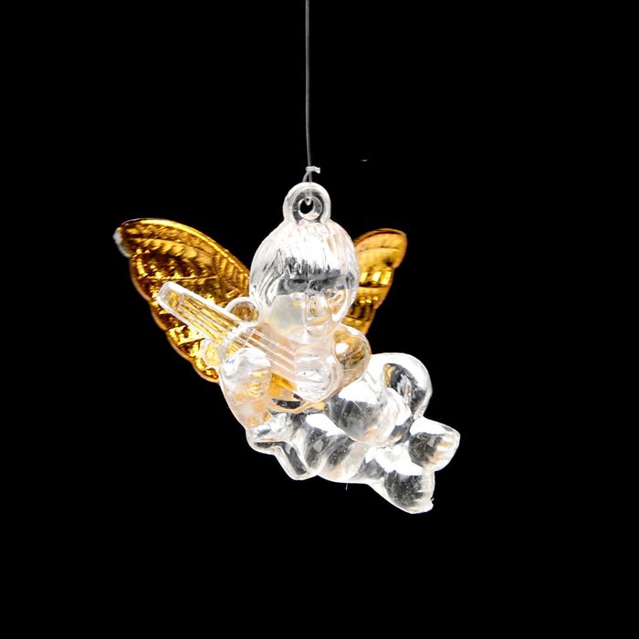 Музыка ветра пластик "Ангелочки и серпантин" 4 трубочки 77 см