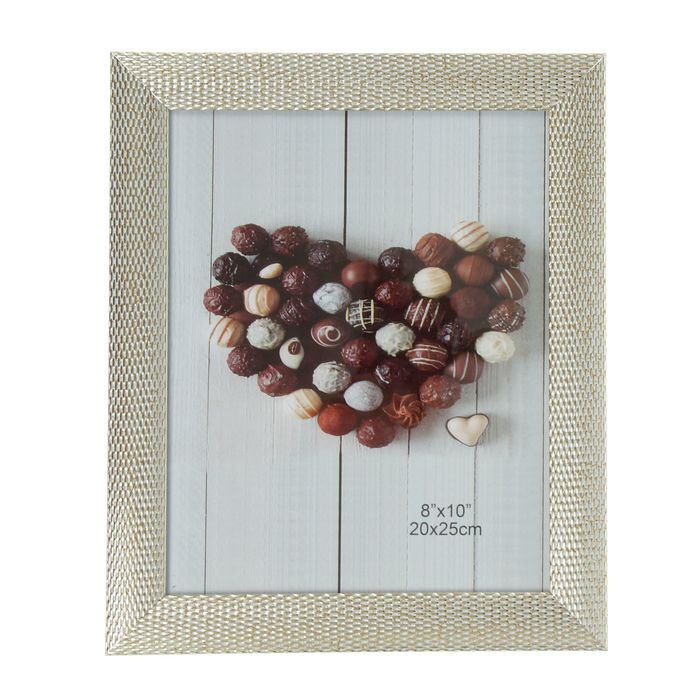 Фоторамка пластик 20х25 см "Золотая сеть" 30х25 см