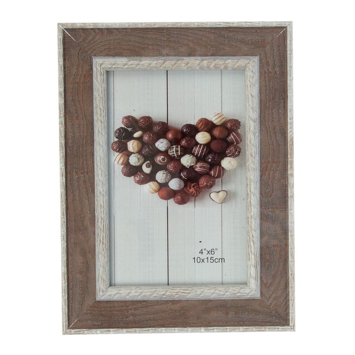 Фоторамка пластик 10х15 см "Миндальное искушение" 20х15 см