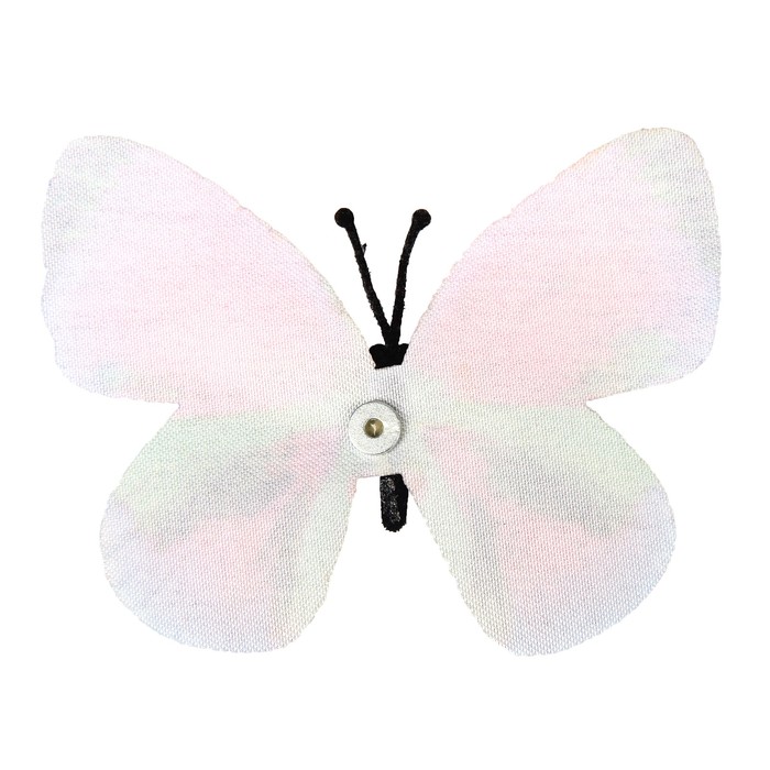 Магнит текстиль "Радужная бабочка" 6,5х7,5 см