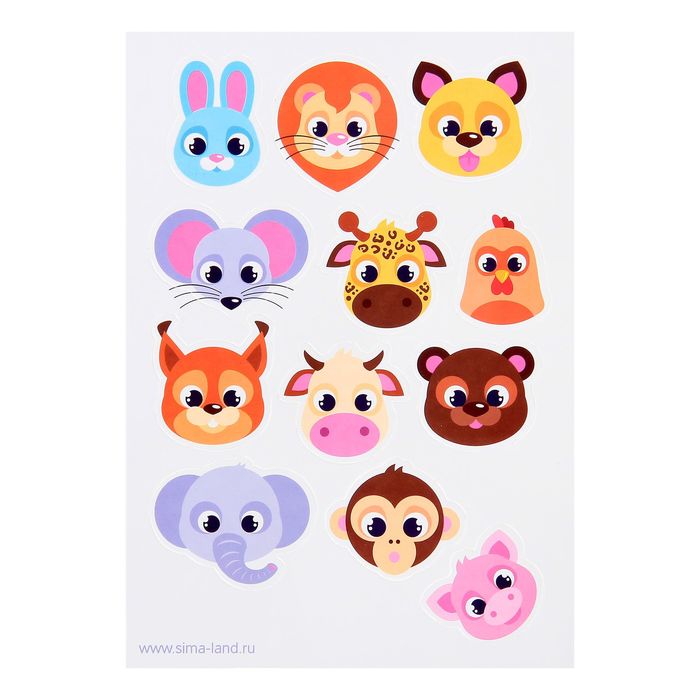 Развивающий набор с прищепками "Весёлые животные!"