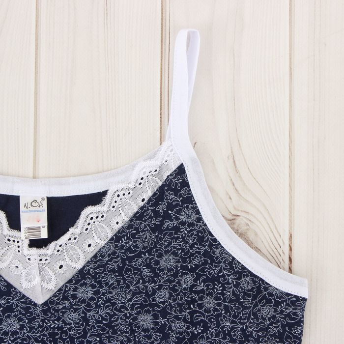 Сорочка женская, цвет синий, размер 50