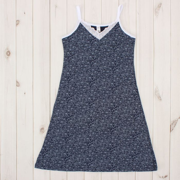 Сорочка женская, цвет синий, размер 52