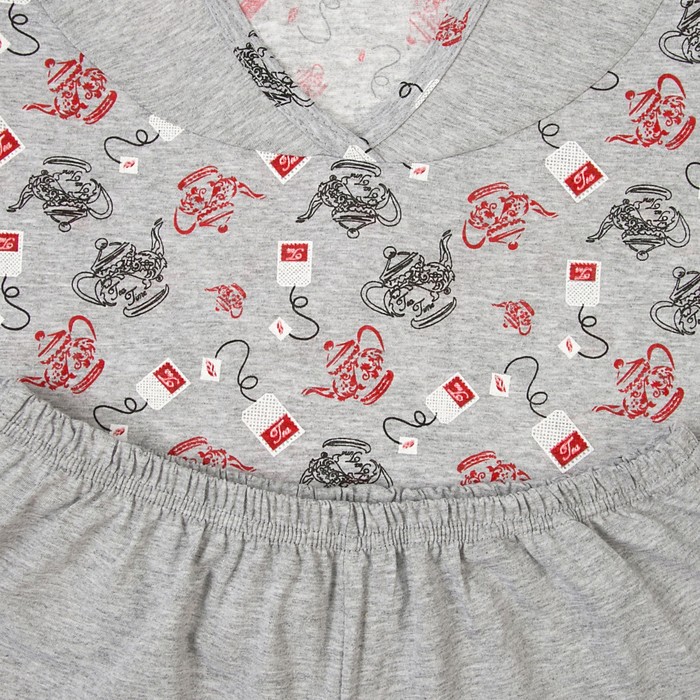 Пижама женская (джемпер, бриджи) ПК16 МИКС, размер 50