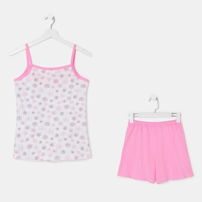 Пижама женская (майка, шорты) ПК25 МИКС, размер 52