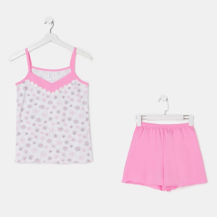 Пижама женская (майка, шорты) ПК25 МИКС, размер 56