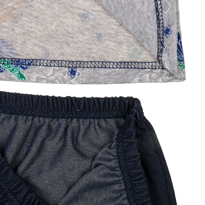 Костюм женский КК18 (туника, брижди) ПК25 МИКС, размер 46