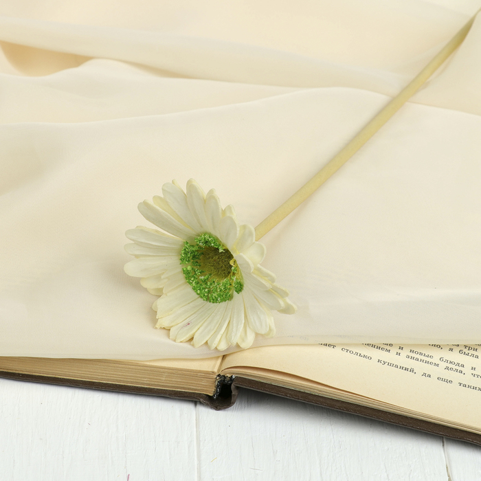 Цветок искусственный LIVE "Гербера белая"