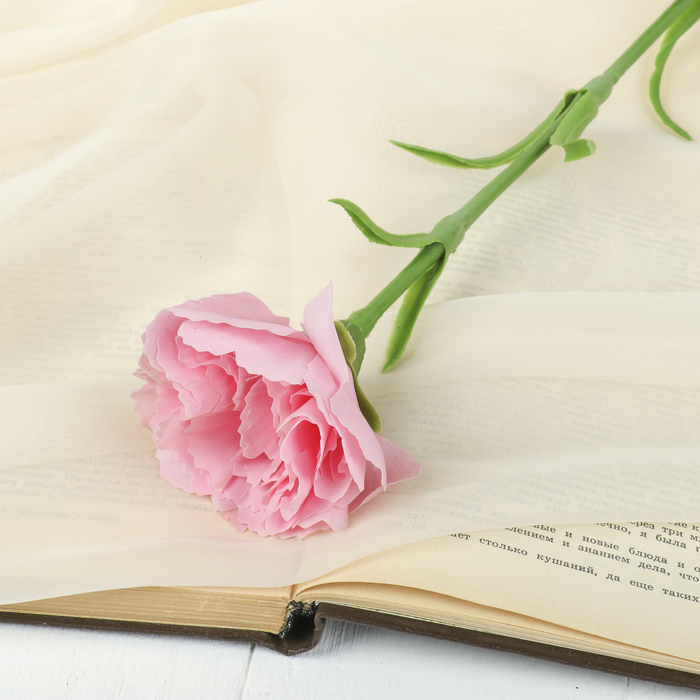 Цветок искусственный LIVE "Гвоздика волнистая розовая"