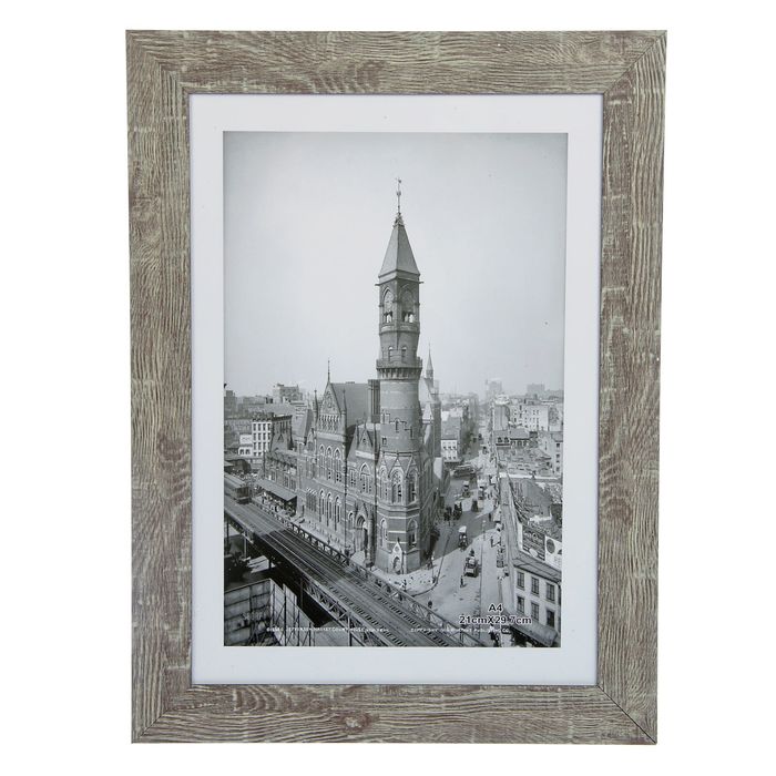 Фоторамка пластик формат А4 "Пенсильвания" под древесину 35,5х26,5х1 см