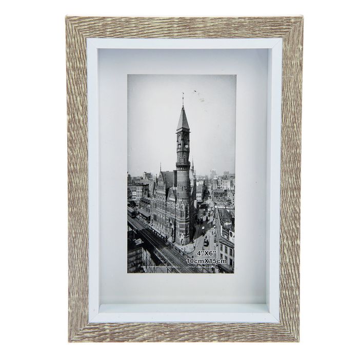 Фоторамка пластик 10х15 см "Мербау" 17,5х12,5х3 см