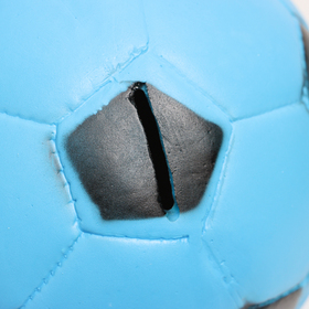 Копилка "Мяч" 15х15х12см сине-черный