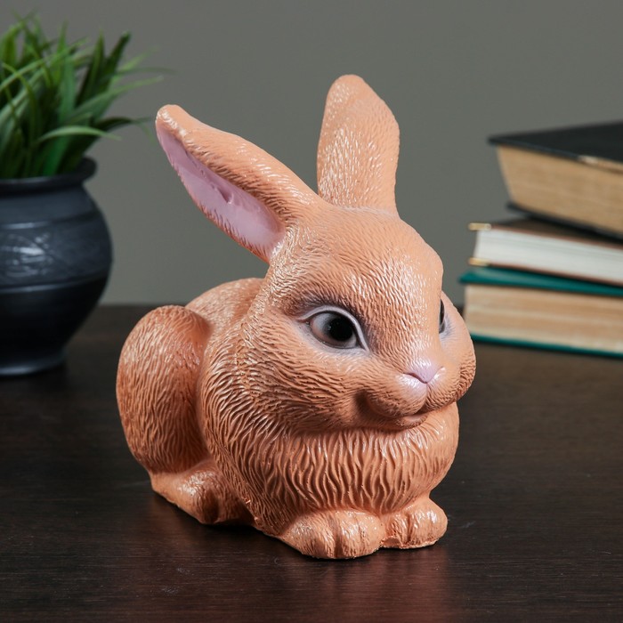 Копилка "Зайка пушистый" 18см МИКС