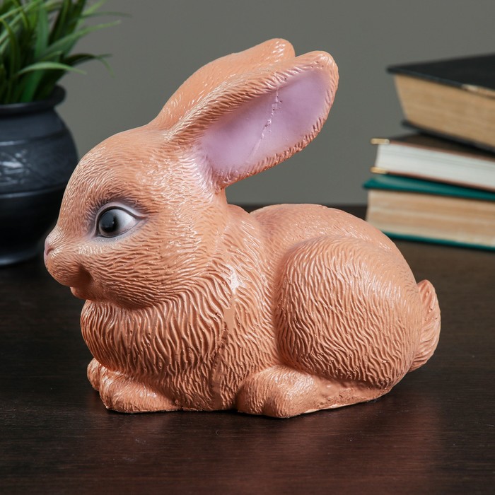 Копилка "Зайка пушистый" 18см МИКС