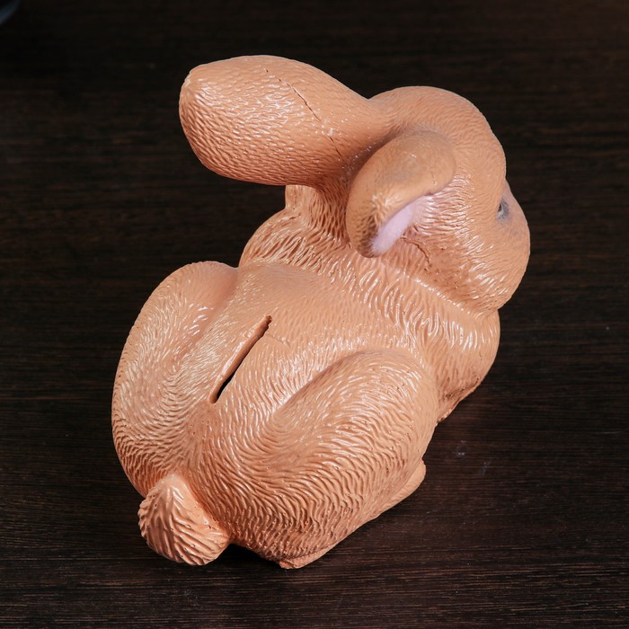 Копилка "Зайка пушистый" 18см МИКС