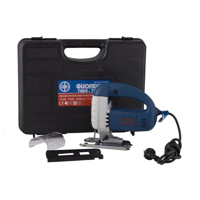 Лобзик "Фиолент" ПМ 5-720Э, 720Вт,max.глуб. 110мм., маятниковый четырехступен. ход, кейс