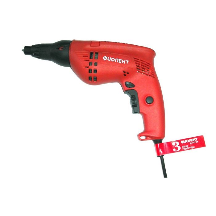 Шуруповерт "Фиолент" ШВ 3-6-РЭМ, 610Вт, шетигран. патрон, сетевой