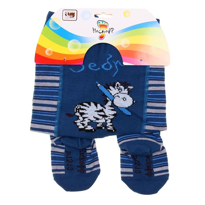 Колготки для мальчика, рост 80-86 см, цвет синий (арт. КДМ9-2634)