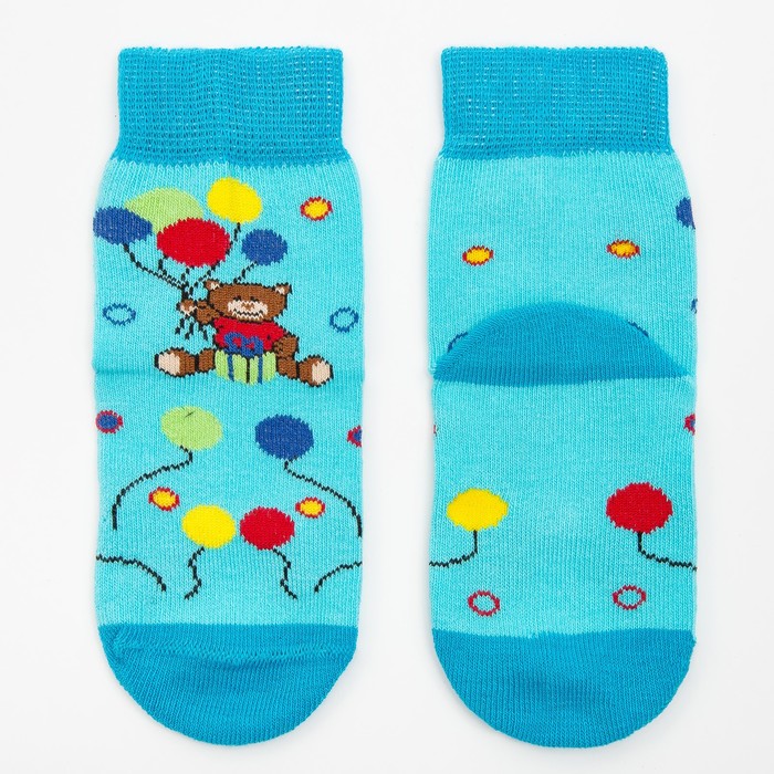 Носки детские, цвет светло-бирюзовый, размер 11-12