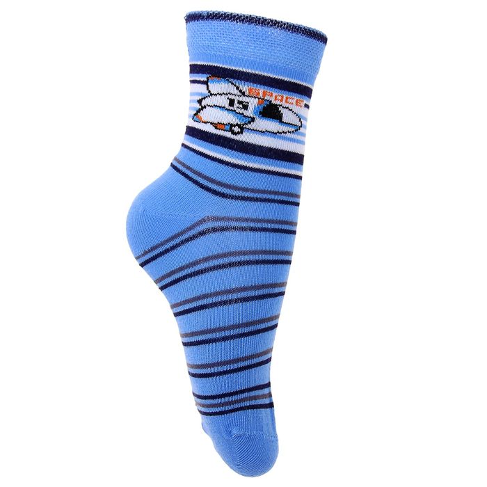 Носки детские НД1-2702, цвет голубой, р-р 16-18