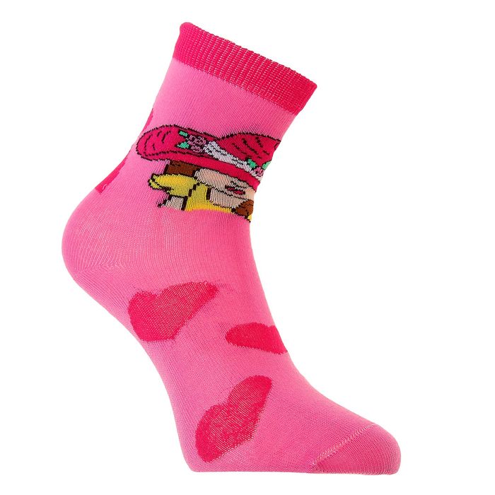 Носки детские, цвет розовый, размер 22-24