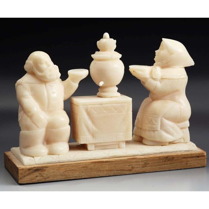 Статуэтка «Чаепитие» цевка, 10х3,5х7,5 см