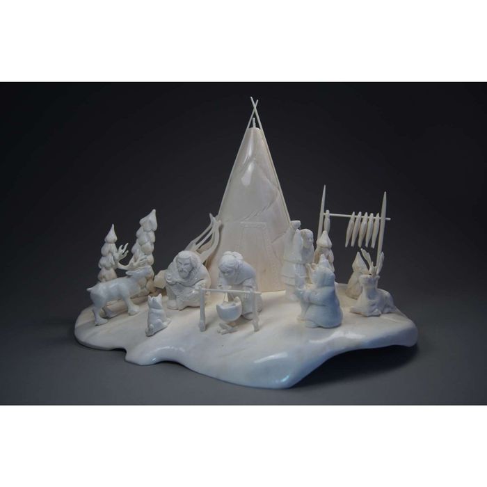 Статуэтка «У чума» 34х20х18 см
