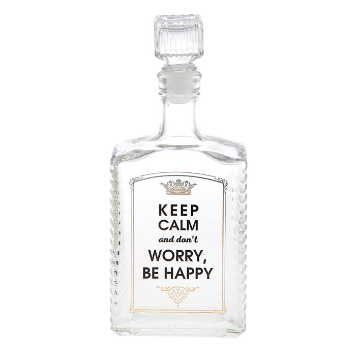 Штоф "Спокойствие" 500 мл, деколь