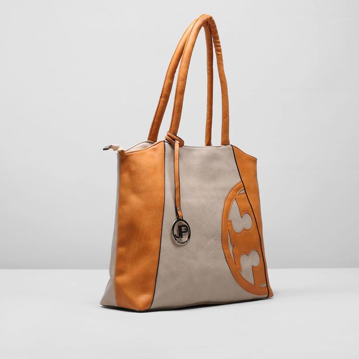 Сумка женская на молнии, 1 отдел с перегородкой, цвет бежевый