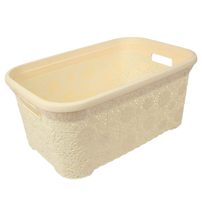 Корзина 35 л "Ажурная", цвет МИКС