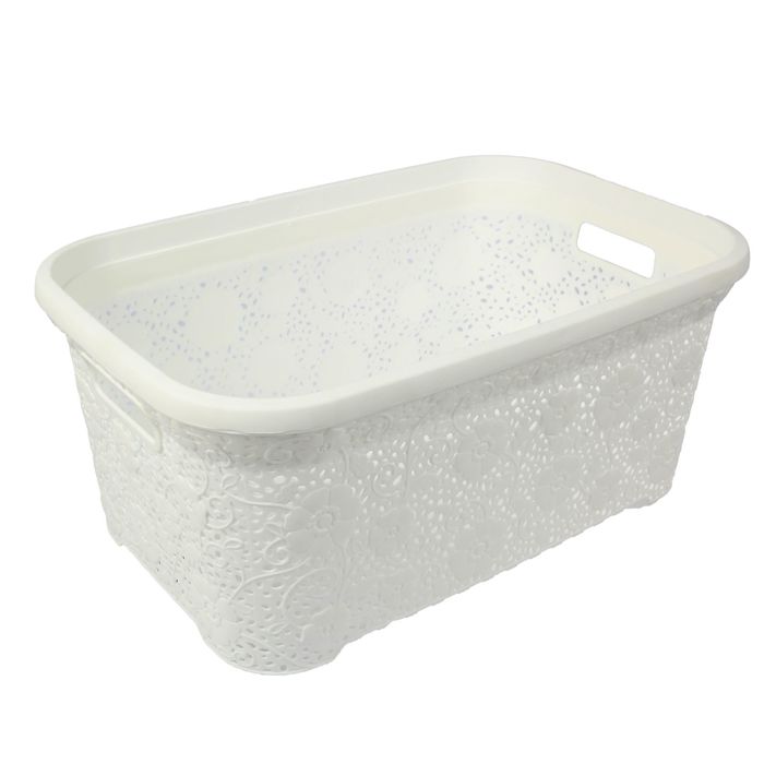 Корзина 35 л "Ажурная", цвет МИКС