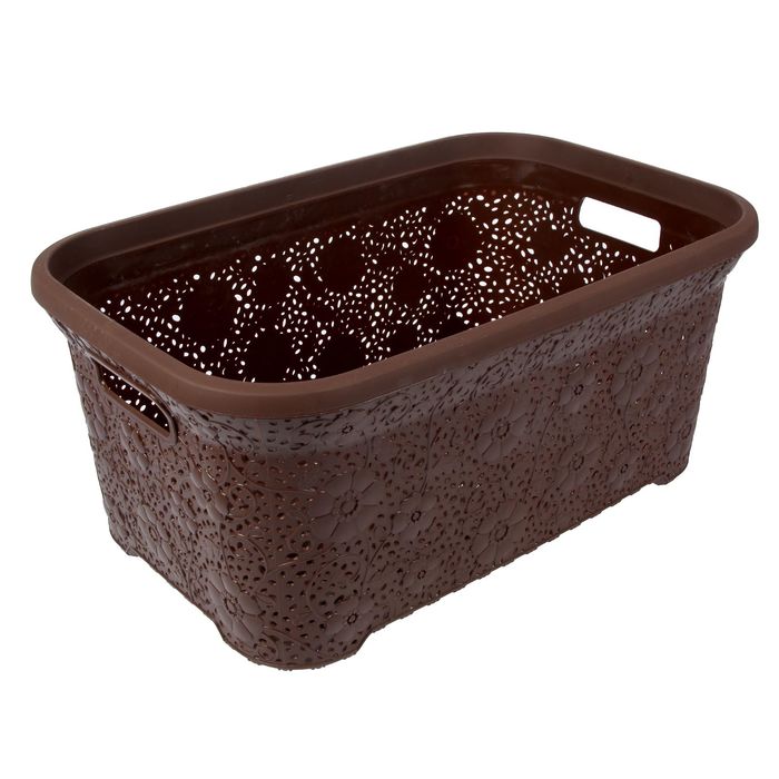 Корзина 35 л "Ажурная", цвет МИКС