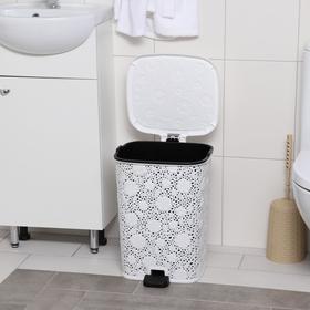 

Ведро для мусора, с педалью «Ажурное», 26 л, цвет МИКС