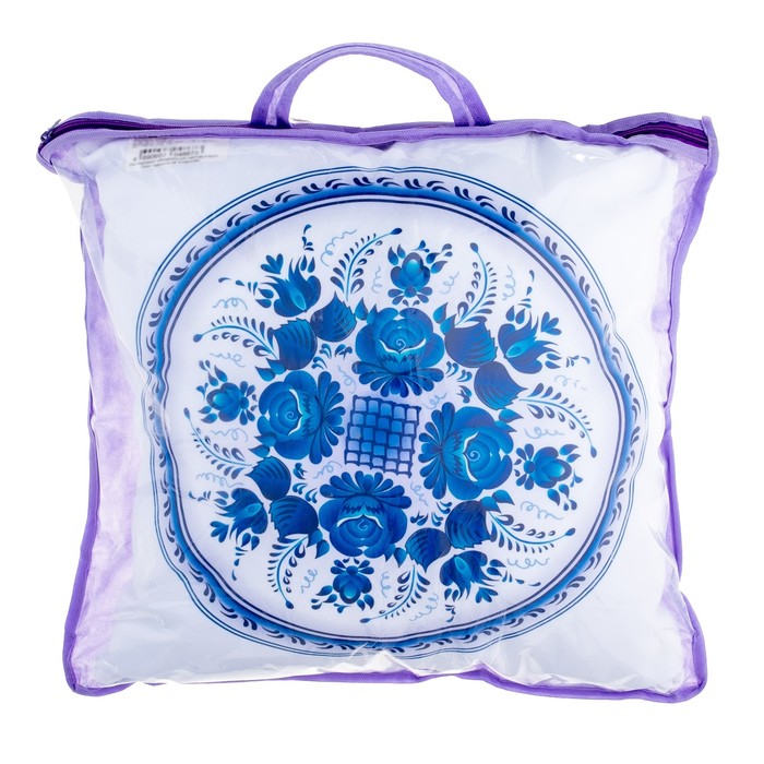 Подушка декоративная 40х40см, АНП-77, холлофил, ткань п/э, кант