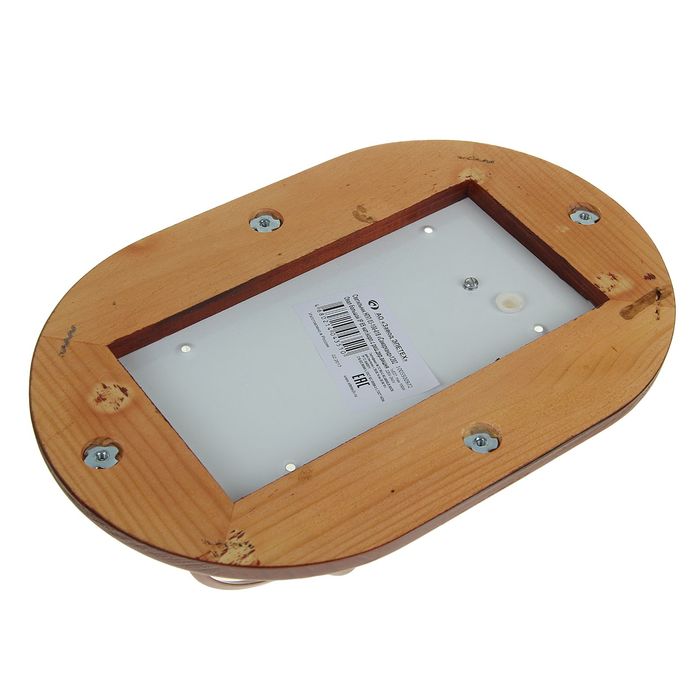 Светильник "ЭЛЕТЕХ" Самарканд 1202 Овал с решеткой НПП 03-100-018, 100 Вт, IP65, вишня