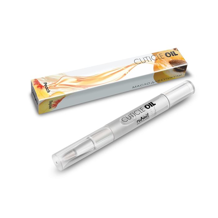 Масло для кутикулы RuNail в карандаше "Спелый персик", 5 мл