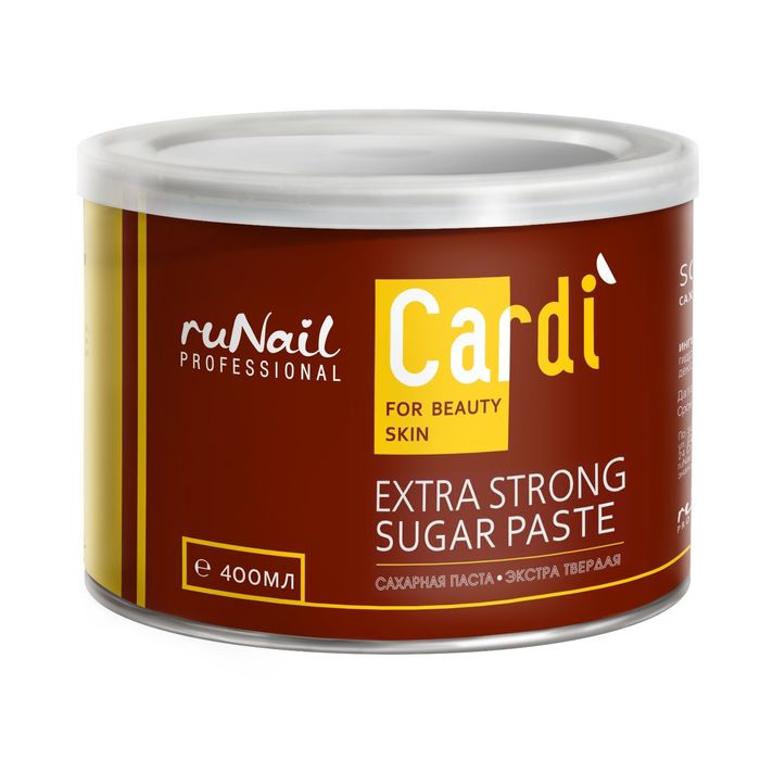 Сахарная паста экстра твердая RuNail Cardi, 400 мл