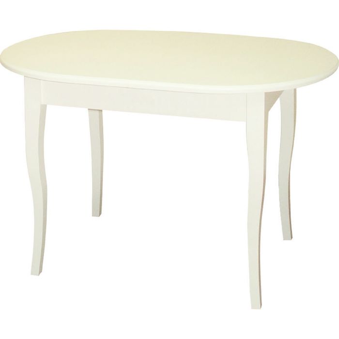 Стол "Лемур", 120 (155) х 80 х 75 см, цвет белый