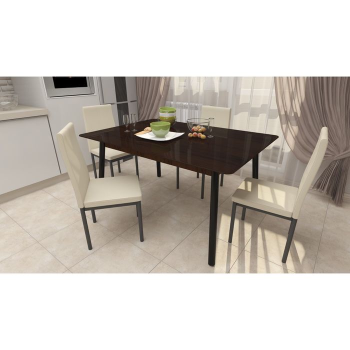 Стол "Хайп № 6", Триплекс 5+5, 1200х700, цвет венге