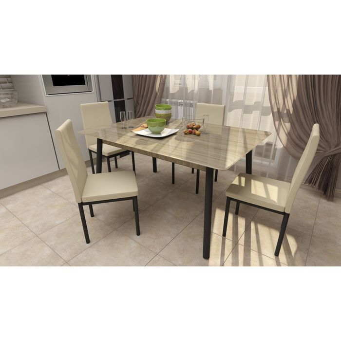 Стол "Хайп № 6", Триплекс 5+5, 1000Х700, цвет дуб