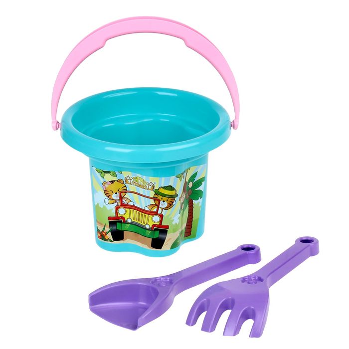 Набор для песка "Цветочек" 3 элемента, МИКС