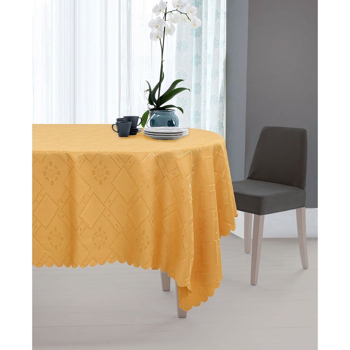 Скатерть "Этель" Ванильное небо 140х220 см, 100% п/э